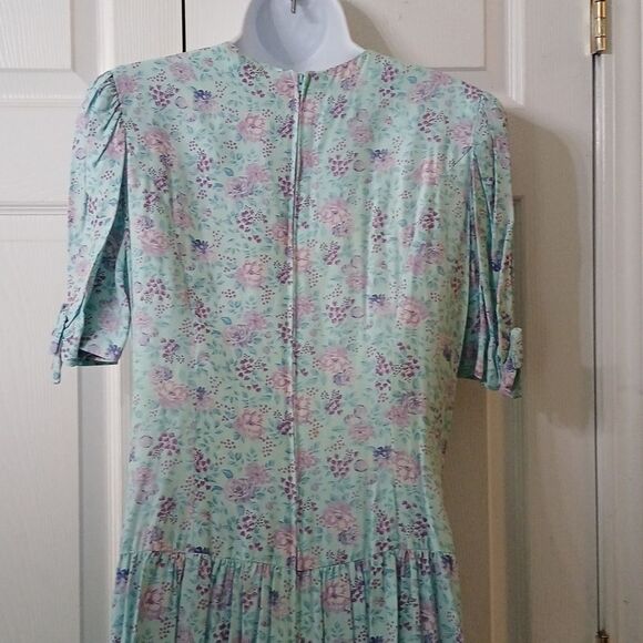 Jane Schaffhausen  Belle France  Petite vintage floral lace dress  Sz 10… - Picture 9 of 10